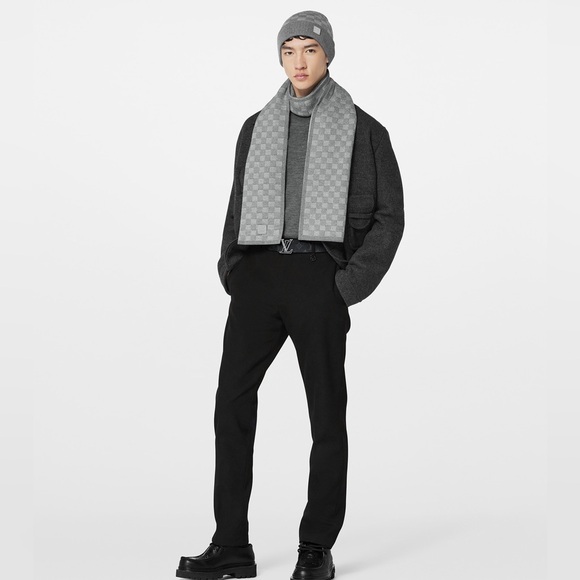 🆕 LV Unisex Néo Petit Damier Beanie + Scarf 🧣Set..🖤 - Picture 8 of 8